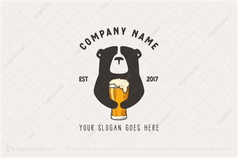 Beer Bear Vintage Logo