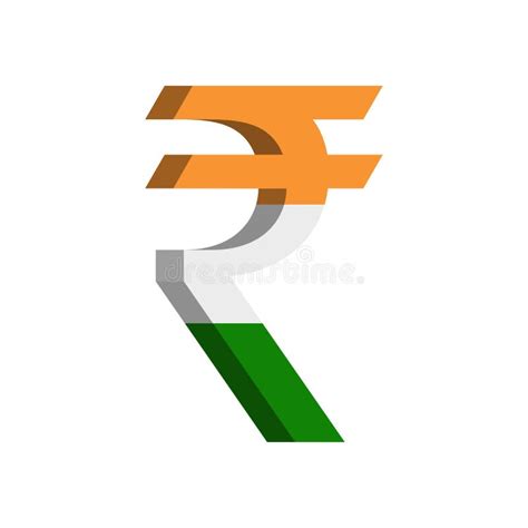 Indian Rupee INR Currency Symbol with Flag - Vector Stock Vector ...