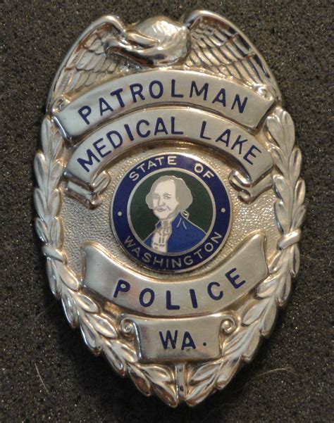 Washington State, City of Medical Lake Police Department Badge Police ...