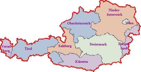 Karte Bundesländer österreich - goudenelftal