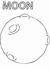 Simple Full Moon Coloring Page  Free Printable Pages For Kids sketch template