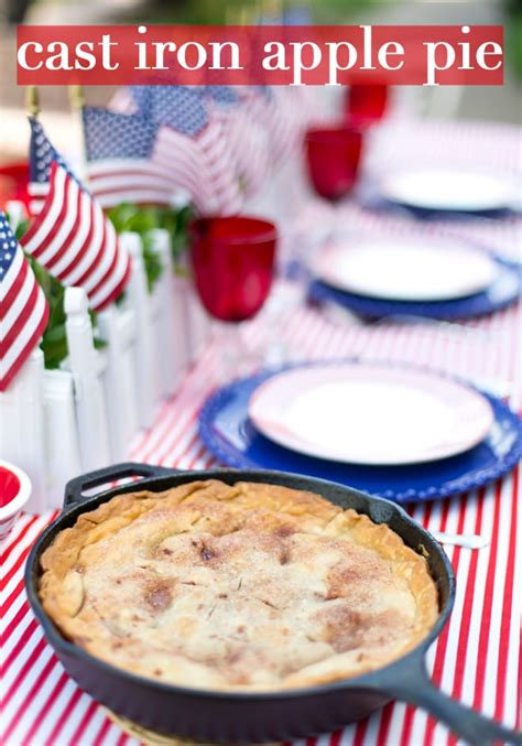 July 4th Recipe: Cast Iron Apple Pie | Pizzazzerie