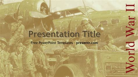 Free WWII PowerPoint Template - Prezentr Free PowerPoint Templates