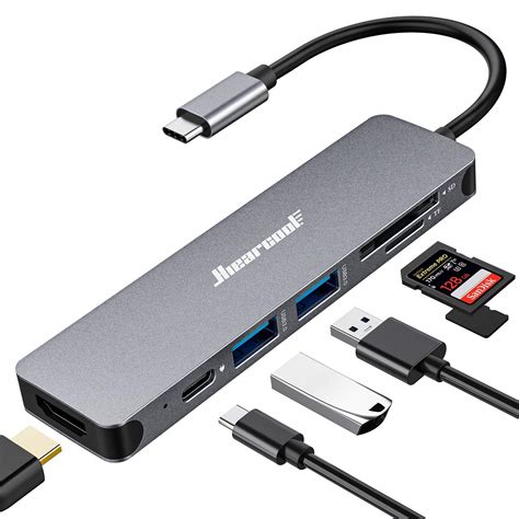 Mua Hiearcool USB C Hub, MacBook Pro Adapter USB C Dongle, 7 in 1 USB C to HDMI Multiport ...