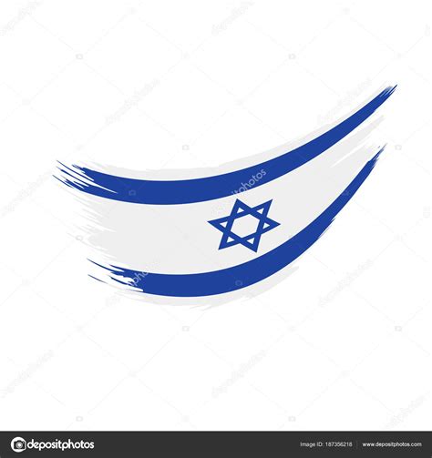 Israel flag, vector illustration — Stock Vector © artbutenkov #187356218