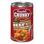 Campbell's Chunky Beef With Country Vegetables Soup