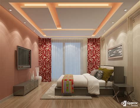 This gracious and artistic #falseceiling will definitely change the entire look of your bedroom ...