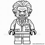 Coloring Lego Joker Batman Pages Arkham Asylum Movie Printable Kids  sketch template