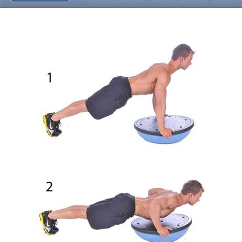 Bosu ball push ups. You can also do bosu ball planks for a great core ...