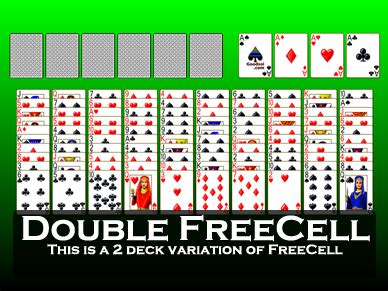 Play Double FreeCell Solitaire