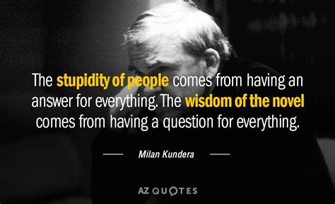 TOP 25 QUOTES BY MILAN KUNDERA (of 410) | A-Z Quotes