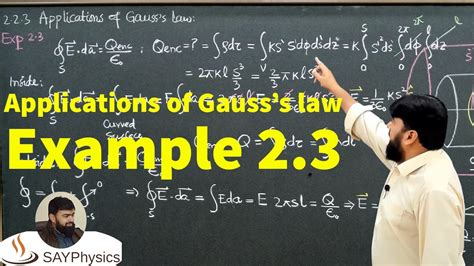 L20.1 Applications of Gauss's law: solution example 2.3 - YouTube