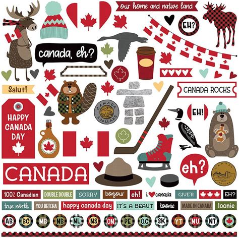 PhotoPlay O Canada Elements Stickers | Canada scrapbooking, Sticker ...