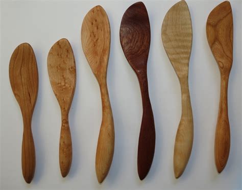 Hand Crafted Right Handed Stirring Spatulas from Morel Wood Carving