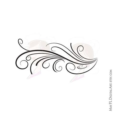 Elegant Swirl Border Clip Art free image download