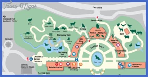 New York zoo map - ToursMaps.com