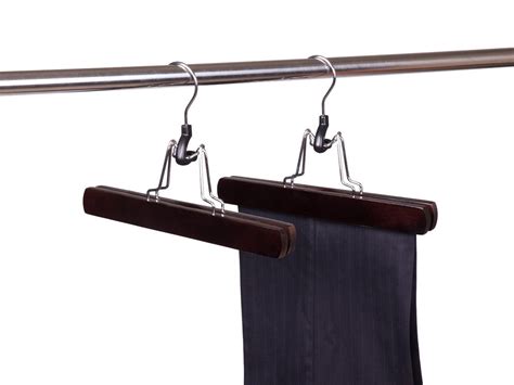 Wooden Clamp Style Pant/Skirt Hanger (Walnut & Chrome) | Product & Reviews - Only Hangers – Only ...