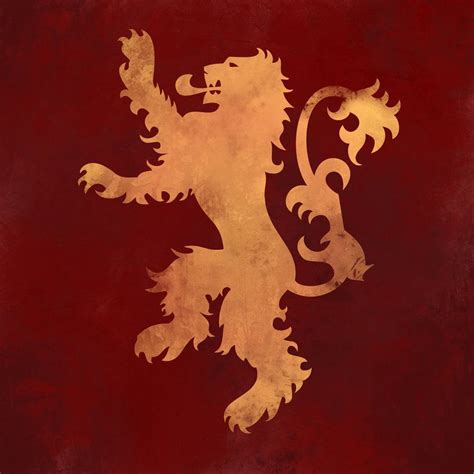 Game of Thrones - The house of Lannister banner | Lannister art, Game of thrones art, Lannister