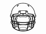 Printable Football Helmet Coloring  Page sketch template