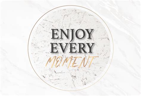 Enjoy every moment quote marble laptop skin - TenStickers