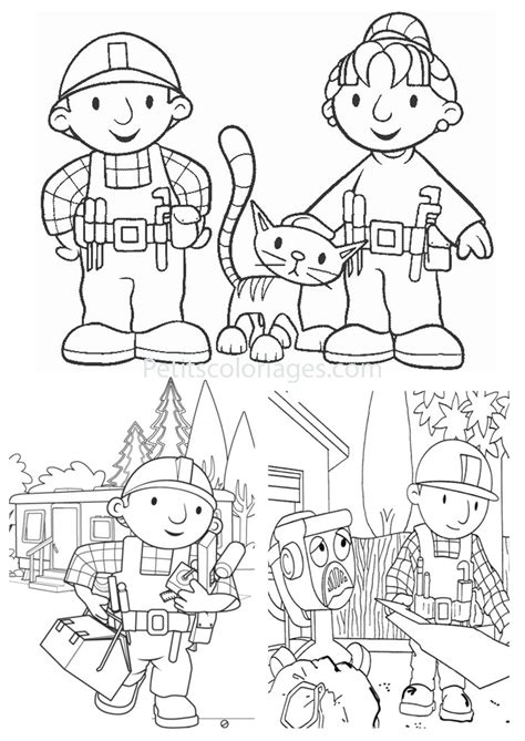 Free printable coloring page of Bob the Builder - Bob The Builder ...