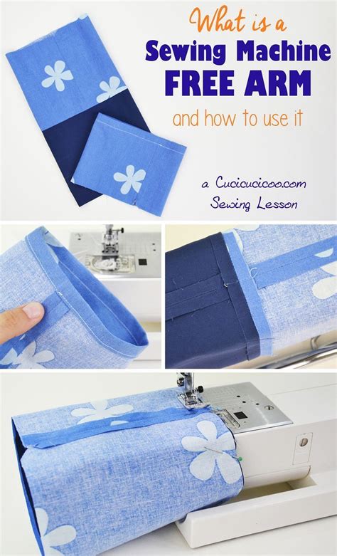 Learn what the free arm on your sewing machine is and how to use it when joining or hemming ...