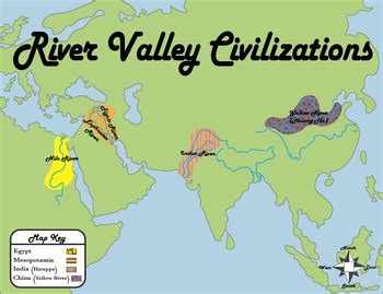 River Valley Civilization Maps by Time Travel Teaching | TPT