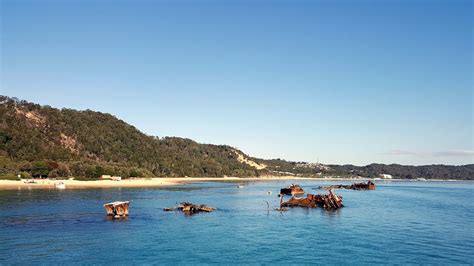 The Wrecks From The Micat Ferry, Moreton island - YouTube