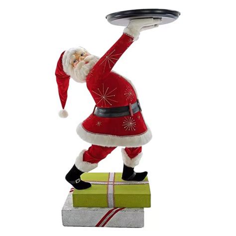 New Christmas Decorative Ornaments Tray Snowman Santa Claus Snack Rack ...