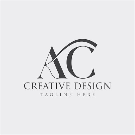 Premium Vector | Ac logo design vector illustration template design.