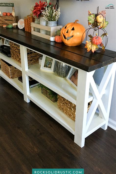 How to Make a Rustic Console Table in 2020 | Diy console table, Rustic ...