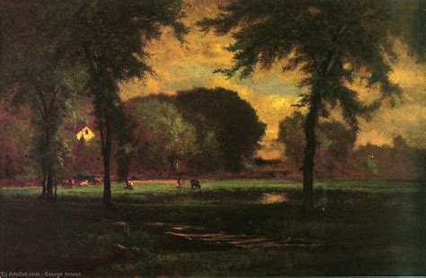 Paintings Reproductions the pasture by George Inness (1825-1894, United States) | ArtsDot.com