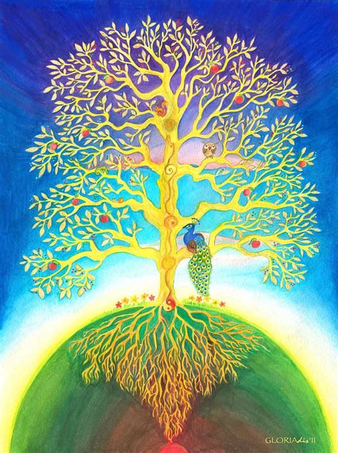 The Tree Of Life Painting - The Tree Of Life Fine Art Print | Fantasie Bäume | Pinterest | Baum