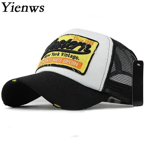 Aliexpress.com : Buy Yienws Baseball Summer Hats for Men Women Mesh Net Baseball Caps WESTE Bone ...