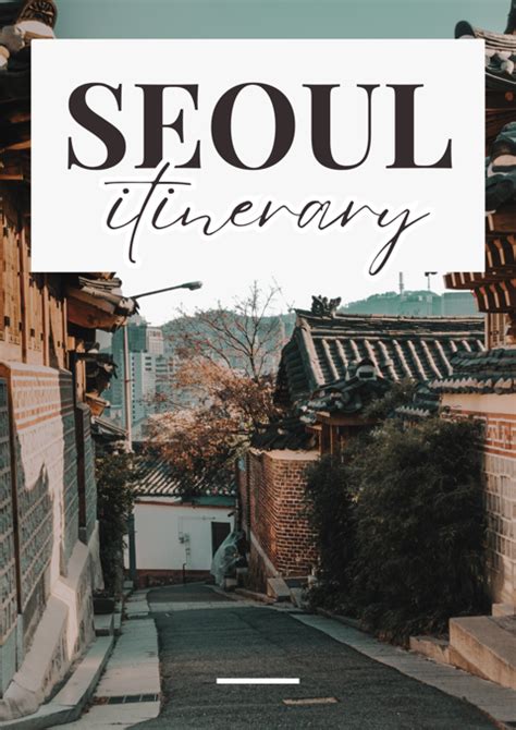 Seoul Itinerary for 5 days | Seoul Travel Guide by a Local (Digital Print Download) - Max G's Ko ...