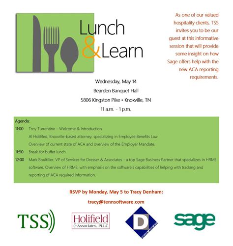 Lunch And Learn Invitation