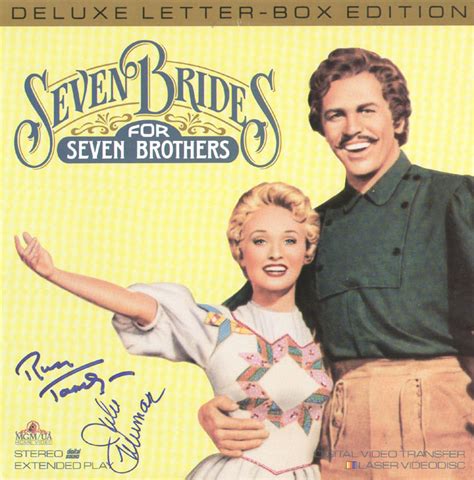 Seven Brides For 7 Brothers Movie Cast - Laser Media Cover Signed co ...