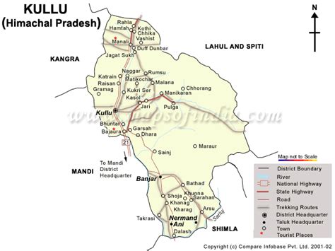 Kullu Maps, Map of Kullu, Tourist Map of Kullu, Travel Map of Kullu ...