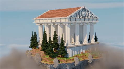 Greek Sky Temple Megastructure Minecraft Map