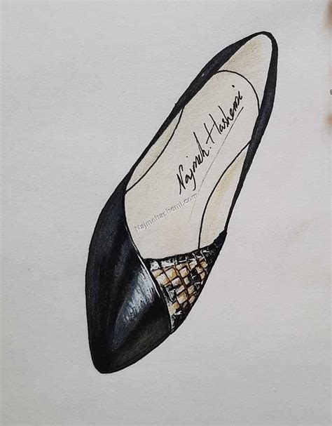 How to draw shoes from the top view in four steps? | Najmeh Hashemi