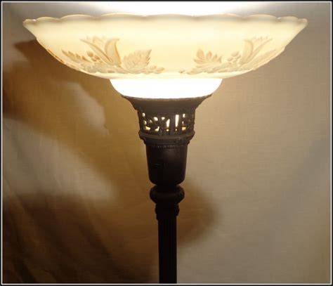 Vintage Torchiere Floor Lamp - Foter
