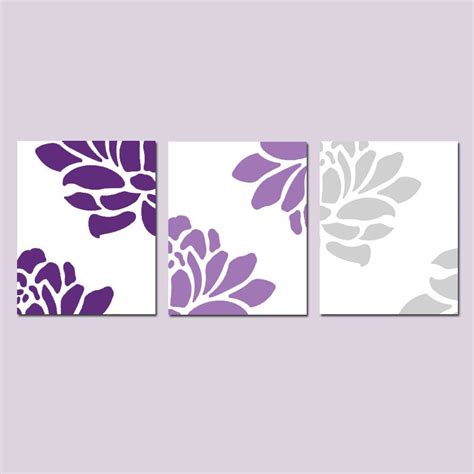 Floral Art Set of 3 Prints or Canvas Floral Wall Art Set of - Etsy