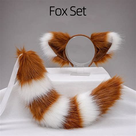 Custom Fox Ears & Tail Set,the Fox COSPLAY Set,fox Ears and Tail,ear ...