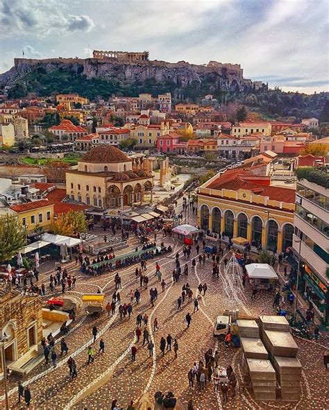 Monastiraki Square, Athens, Greece⠀ Nova Godina, Athens Greece, Paris Skyline, Olympics, Places ...