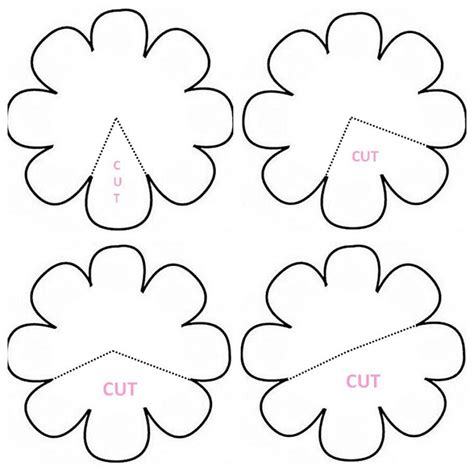 Downloadable Free Cricut Paper Flower Template Lia shows you how to make these gorgeous ...