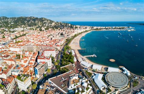 Cannes Aerial Panoramic View, France Stock Image - Image of ...