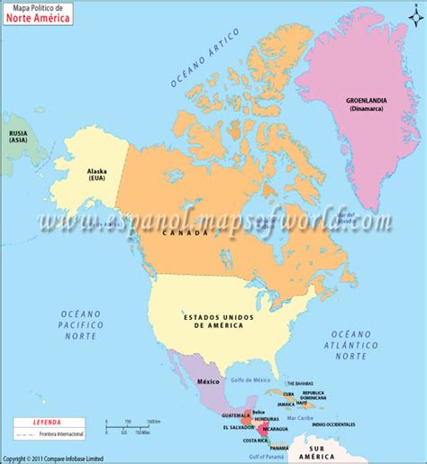 Mapa Politico De America Del Norte Mudo Mapa Mudo America Del Norte ...