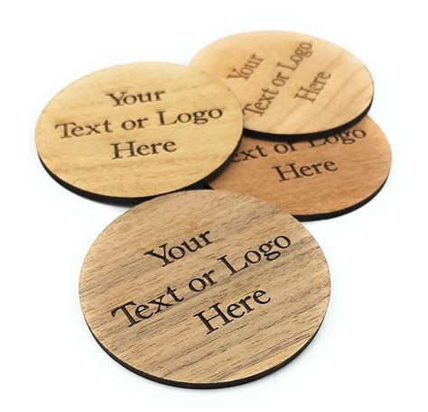 Custom wooden coasters, personalized wood coasters, laser engraved ...