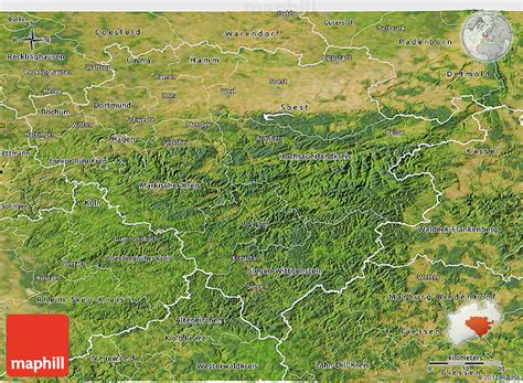 Satellite 3D Map of Arnsberg