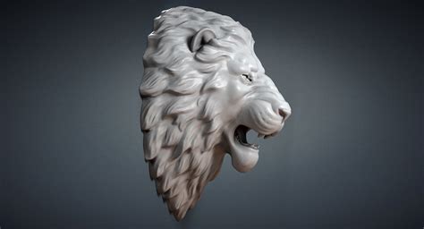 lion head 3d model